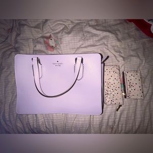 Kate Spade Purse + 2 matching wallets (one full size and one mini)